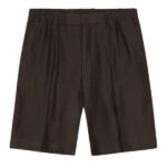 NN.07 Billie Linen Blend Korte Broek Bruin
