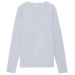 NN.07 Clive Waffle Knit Longsleeve T-shirt Grijs