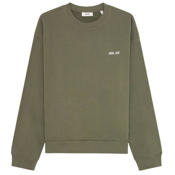 NN.07 Dagon Sweater Donker Groen