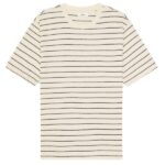 NN.07 Pedro Striped T-shirt Off White/Navy