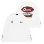 Quotrell Louis Longsleeve T-shirt Wit/Bordeaux