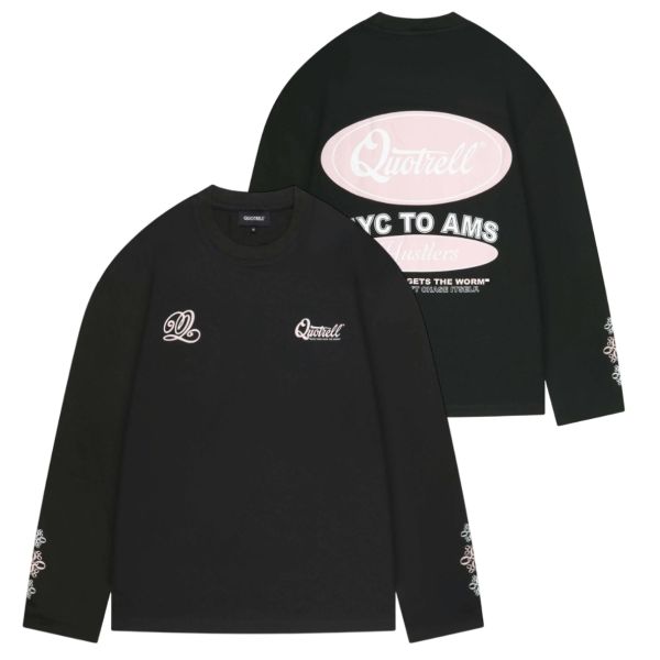 Quotrell Louis Longsleeve T-shirt Zwart