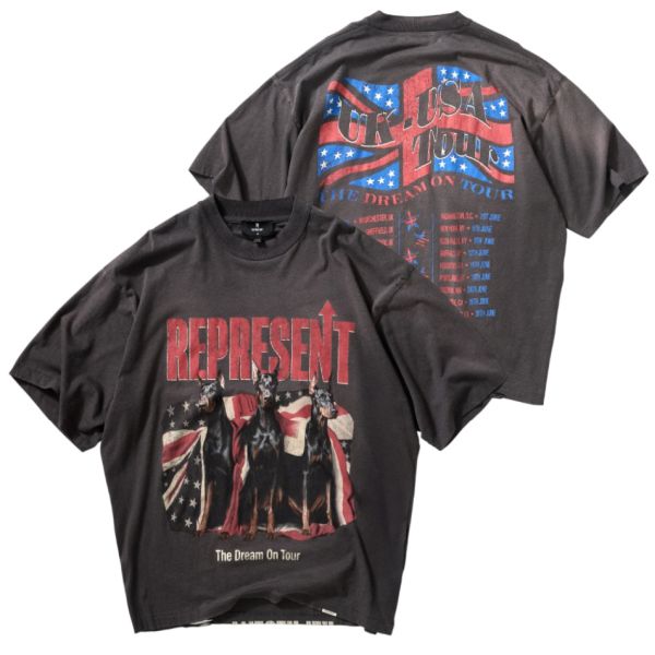 Represent Dream On Tour T-shirt Antraciet