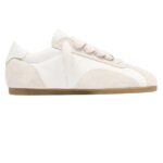 Represent Low-Pro Leather Suede Sneaker Wit