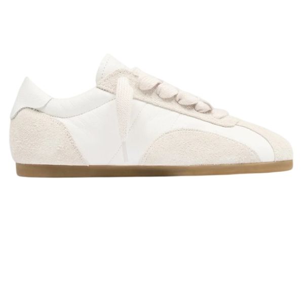 Represent Low-Pro Leather Suede Sneaker Wit