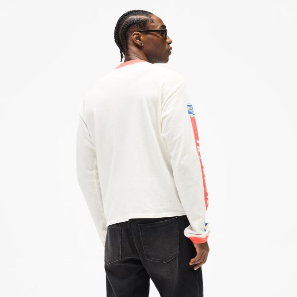 Represent Mesh Pegasus Longsleeve T-shirt Wit