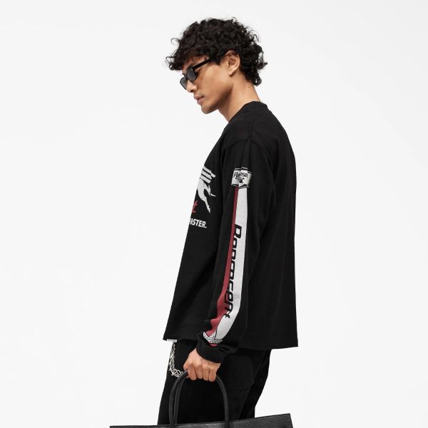 Represent Mesh Pegasus Longsleeve T-shirt Zwart