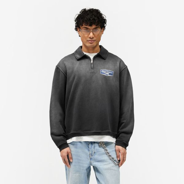 Represent Nothing Faster Quarter Zip Sweater Zwart