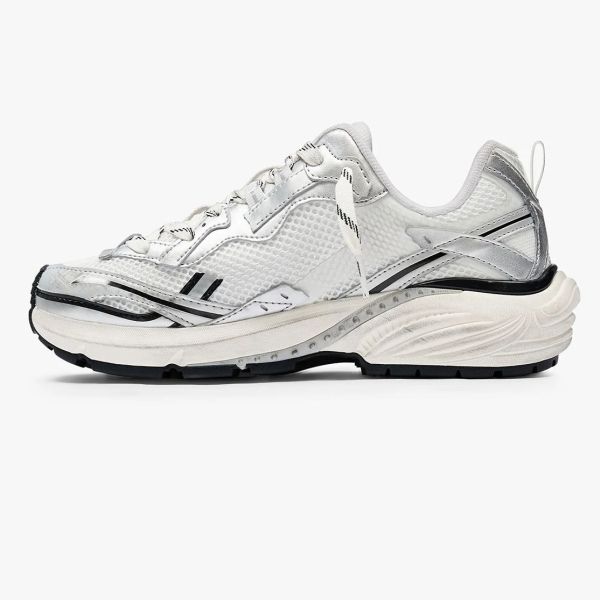 Represent Storm-Torn Sneaker Wit/Zilver