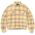 Represent Vintage Flannel Overshirt Beige/Geel