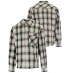 Represent Waffle Flannel Overshirt Donker Groen/Wit
