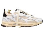 The Mercer Brand The Re-Run Vintage Nappa Sneaker Wit/Bruin