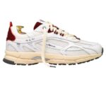 The Mercer Brand The Re-Run Vintage Nappa Sneaker Wit/Rood