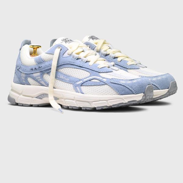 The Mercer Brand The Re-Run Vintage Suede Sneaker Licht Blauw