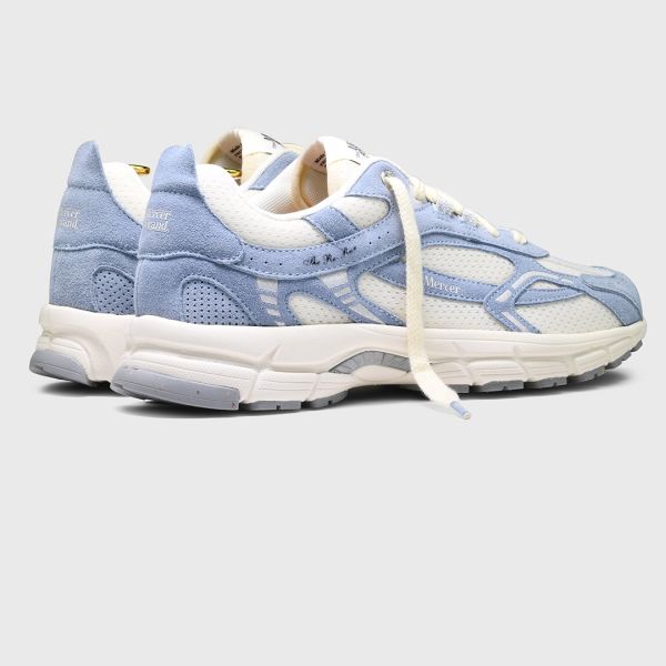 The Mercer Brand The Re-Run Vintage Suede Sneaker Licht Blauw