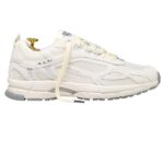 The Mercer Brand The Re-Run Vintage Suede Sneaker Off White
