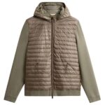 Woolrich Allen Hybrid Jack Donker Groen