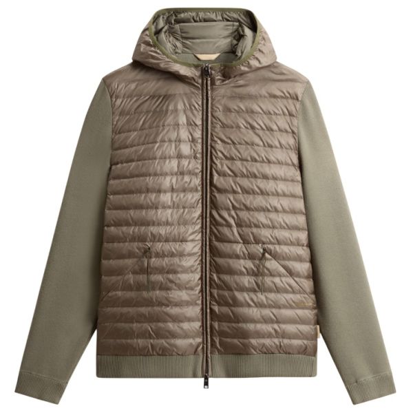 Woolrich Allen Hybrid Jack Donker Groen