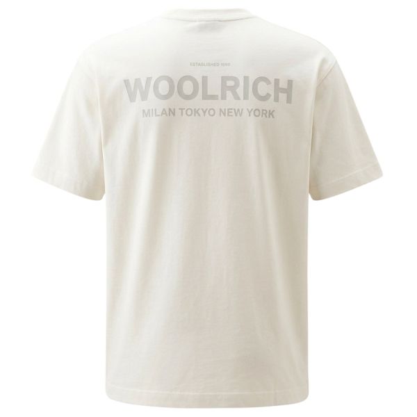 Woolrich Cotton Graphic T-shirt Wit