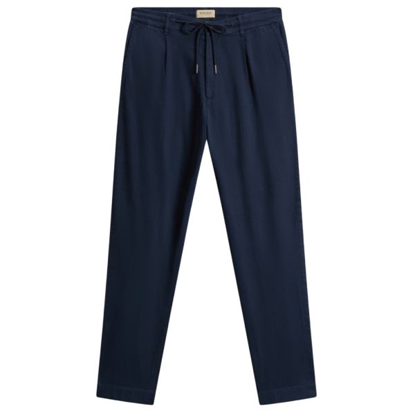 Woolrich Linen Blend Milton Broek Navy