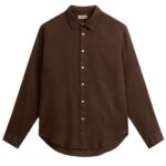 Woolrich Linen Overhemd Bruin