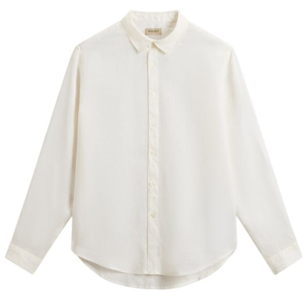 Woolrich Linen Overhemd Wit