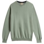 Woolrich Logo Cotton Sweater Donker Groen
