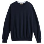 Woolrich Logo Cotton Sweater Navy