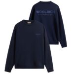 Woolrich Marco Logo Sweater Navy