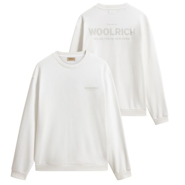 Woolrich Marco Logo Sweater Wit