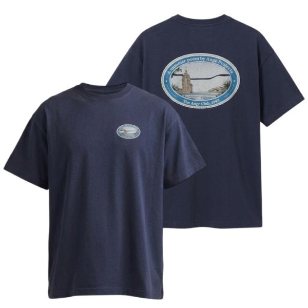Ange Projects Summer Poem T-shirt Navy