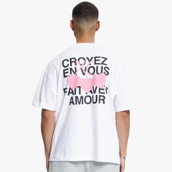 Croyez Amour T-shirt Wit