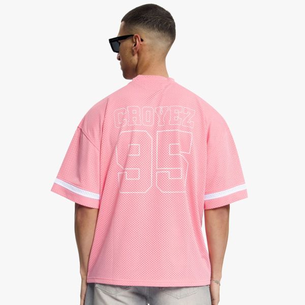 Croyez Mesh Jersey Roze