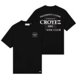 Croyez Overlay Fraternité T-shirt Zwart