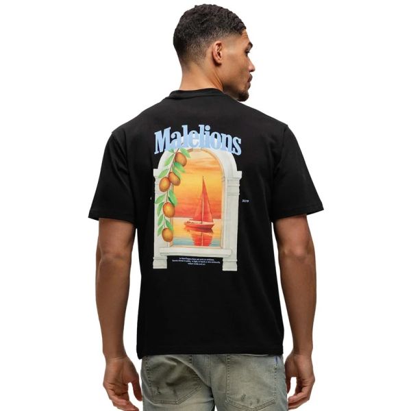 Malelions Yacht Window T-shirt Zwart