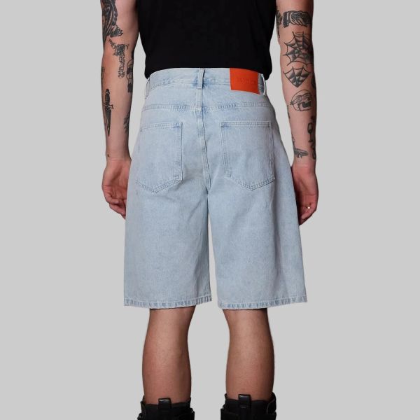 BeWider Super Loose Korte Broek Licht Blauw