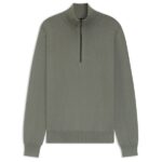 Boss Kanobix Zip Mock Sweater Antraciet