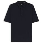 Boss Nolano Knitted Polo Navy