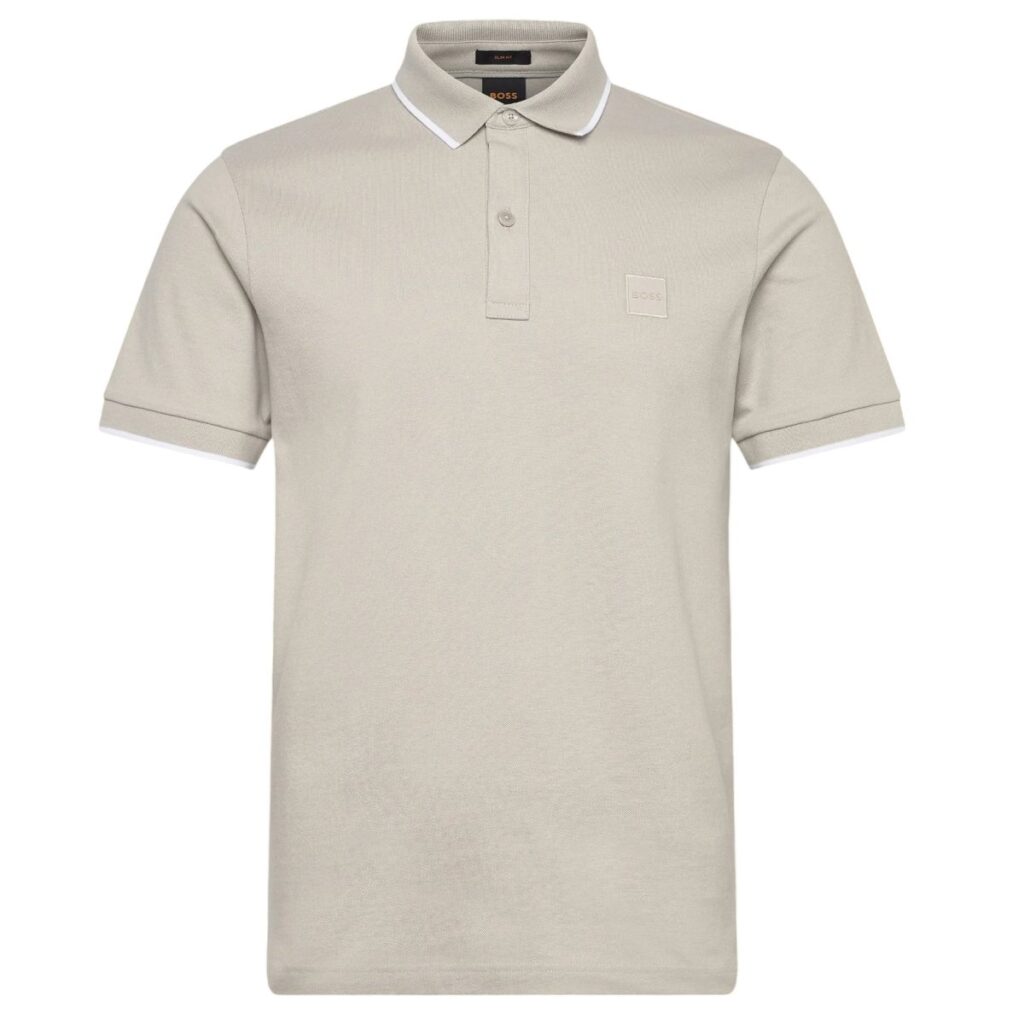 Boss Passertip Polo Grijs
