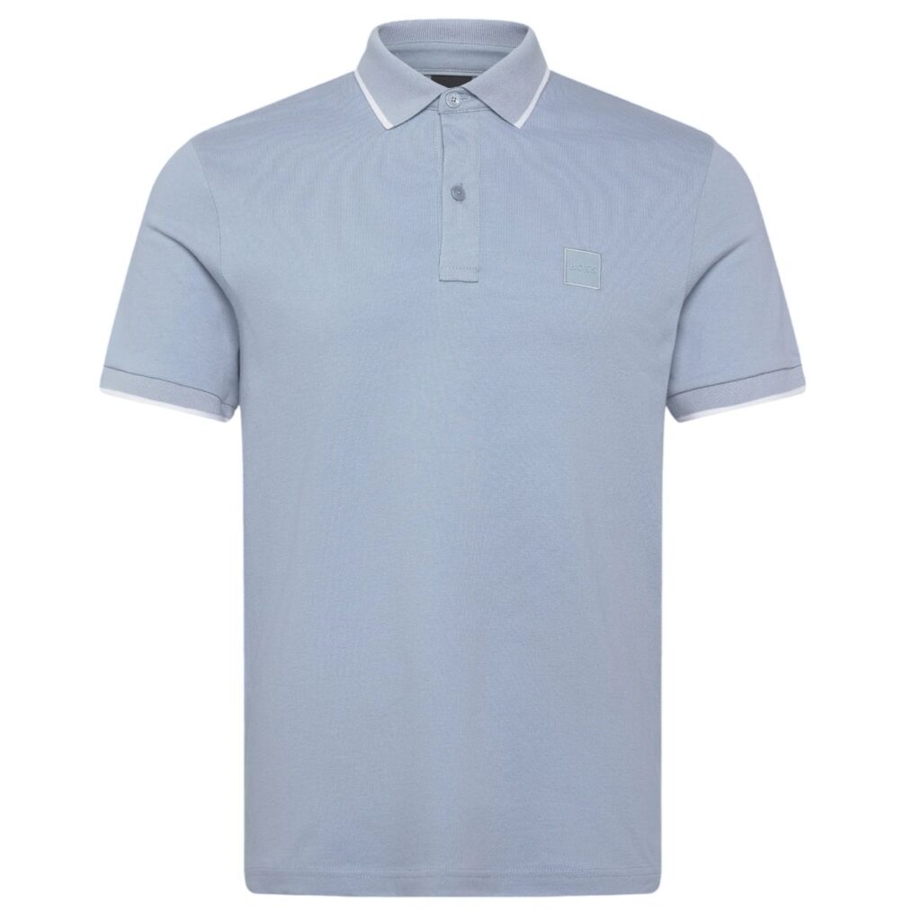 Boss Passertip Polo Licht Blauw