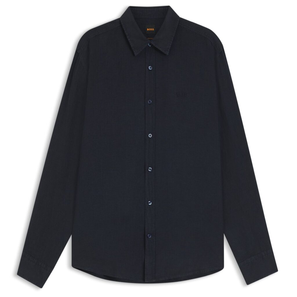 Boss Relegant Overhemd Navy