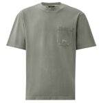 CP Company Piquet Pigment Dyed T-shirt Licht Blauw