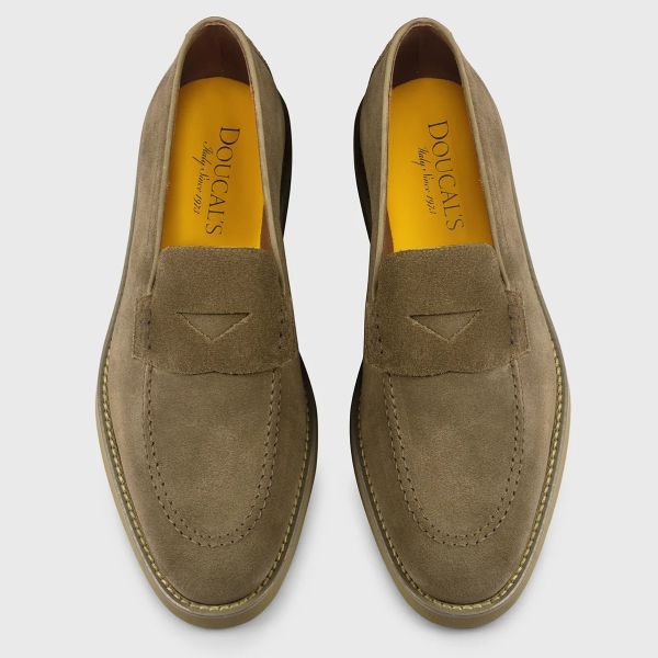 Doucal's Penny Adler Moccasin Donker Groen