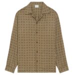 Drôle De Monsieur Geometric Overhemd Donker Groen