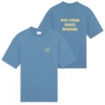 Drôle De Monsieur Slogan T-shirt Blauw