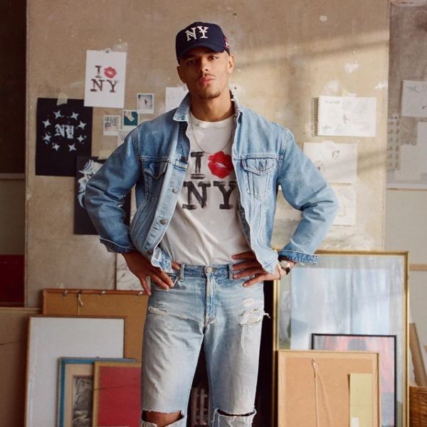 Duke + Dexter I Kiss NY T-shirt Wit