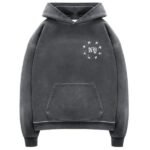 Duke + Dexter NY Paint Splatter Washed Hoodie Grijs
