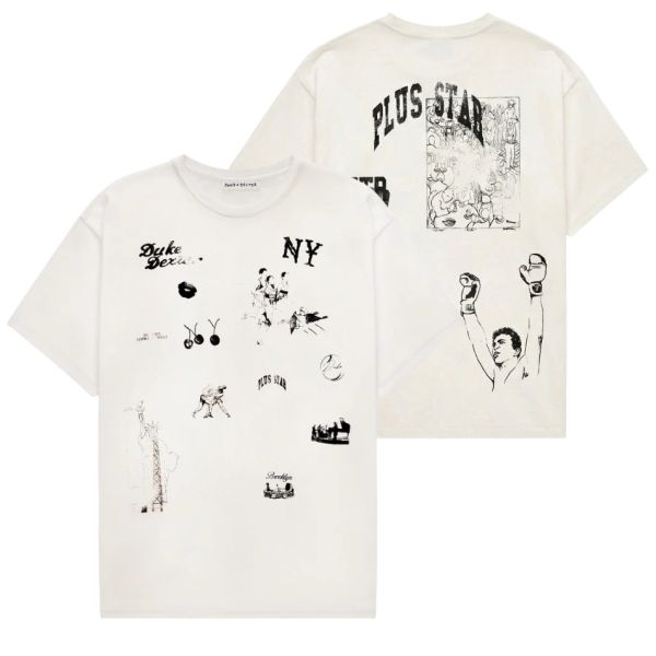 Duke + Dexter NY Sketch T-shirt Wit