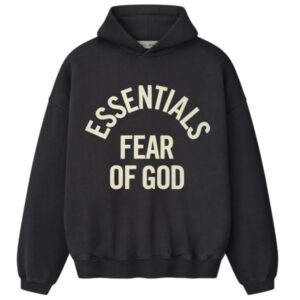 Fear Of God Essentials Campus 90's Hoodie Zwart