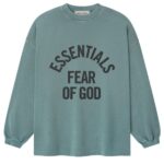 Fear Of God Essentials Campus 90's Longsleeve T-shirt Blauw